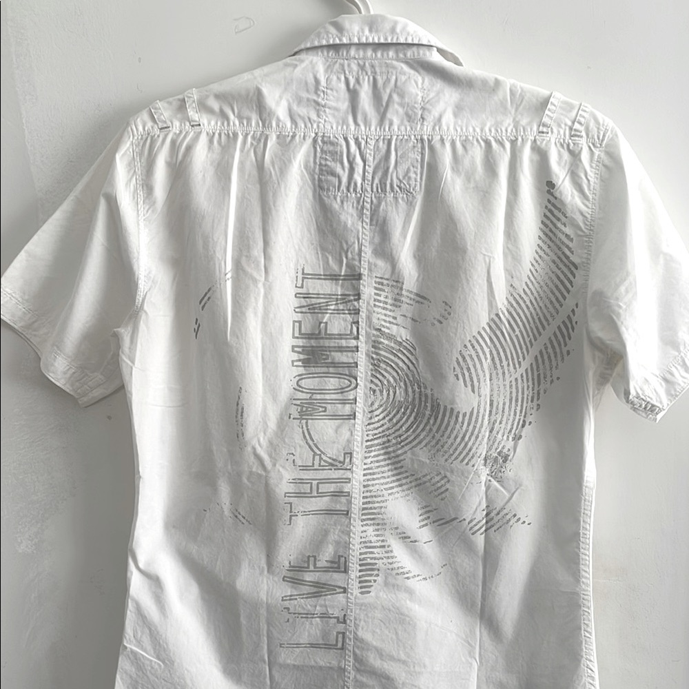 Guess Men's Cotton White Button Down Shirt - Picture 12 of 16